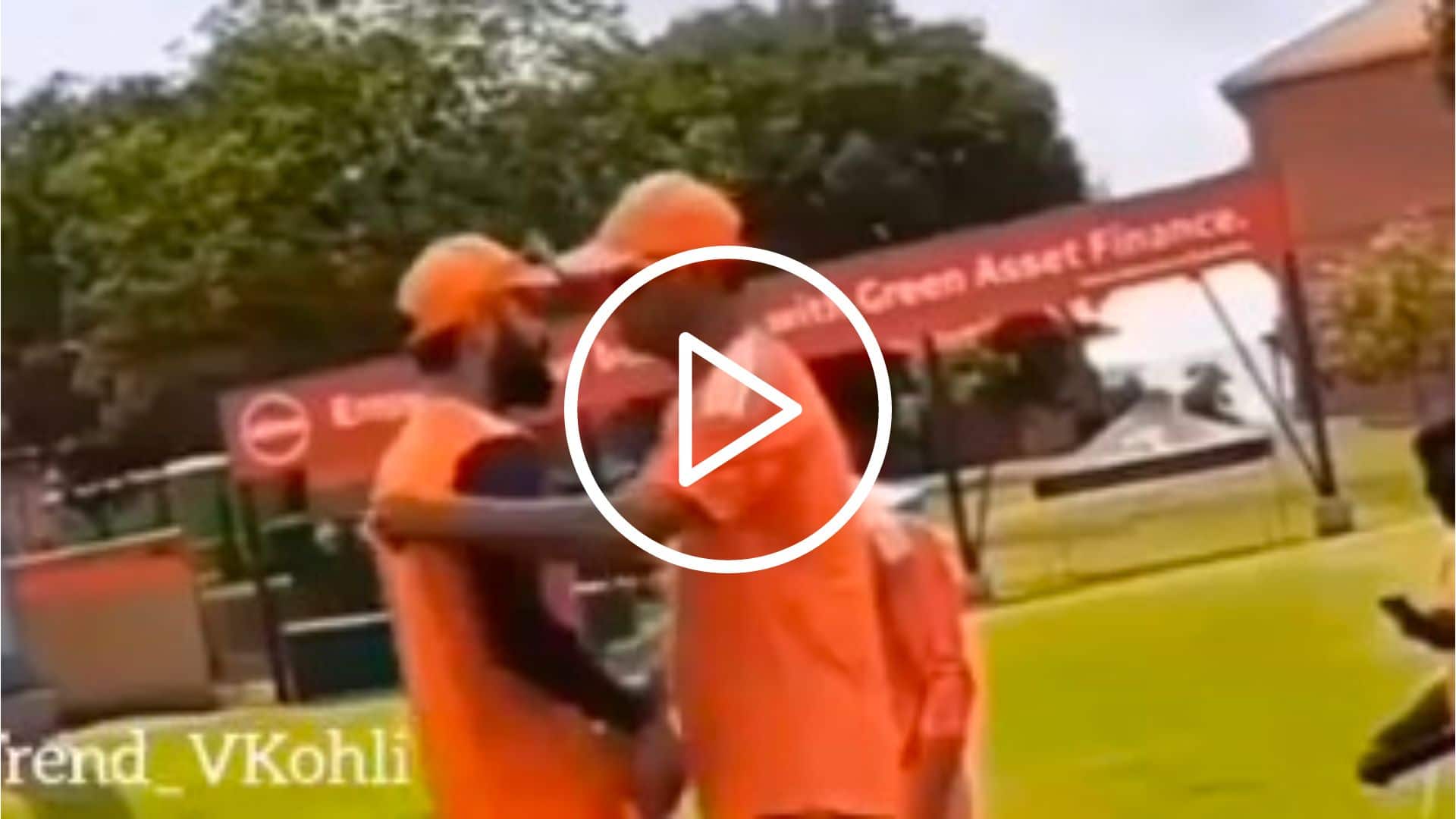 [Watch] Virat Kohli Recieves A Grand Hug From Rahul Dravid On London Return